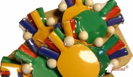 1 Karton mit 10 Sets Tischtennisschlägern