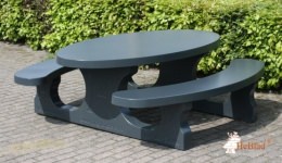 Picknickset Standard Anthrazit oval