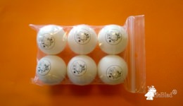 6 Pingpongbälle in einem Beutel