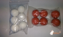 Beutel mit 6 Tischfußball Bällen